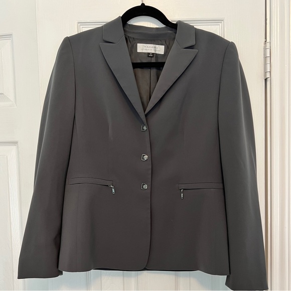 Tahari Jackets & Blazers - Tahari Charcoal Blazer